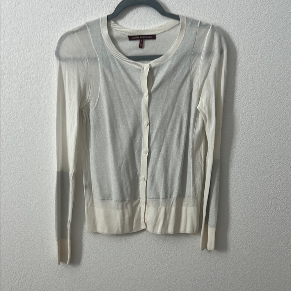 Comptoir Des Cotonniers Cream Buttoned Top